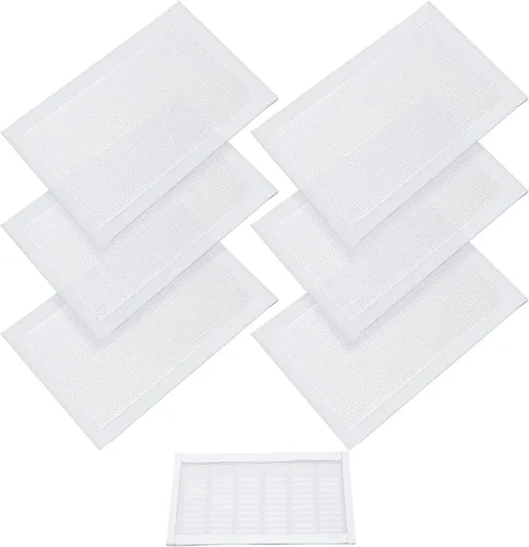 Vista 20 de Cubiertas de ventilación de piso rectangulares, cubierta de rejilla de ventilación de aire, cubierta magnética de malla de ventilación de PVC