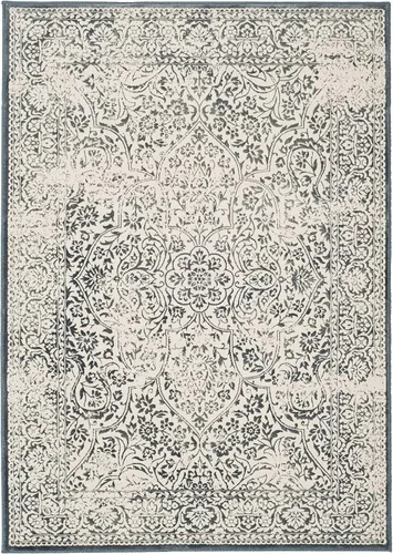 Vista 10 de SAFAVIEH Noble Collection - Alfombra de pasillo de 2 pies 2 pulgadas x 6 pies, azul y marfil, diseño de viscosa envejecida, ideal para zonas de alto