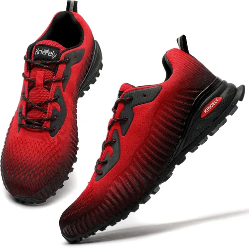 Vista 4 de Kricely Zapato deportivo para hombre, para correr, caminar, hacer senderismo y entrenamiento funcional, para exteriores, calzado informal de hombre