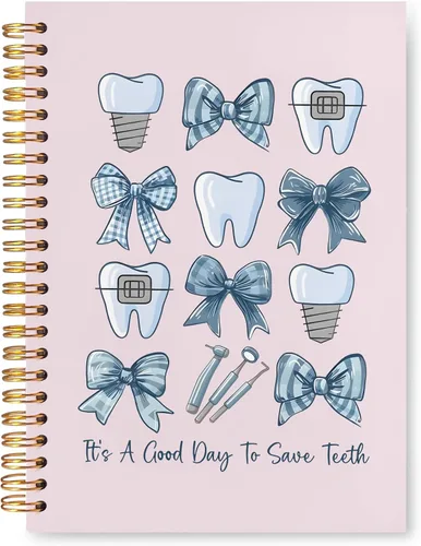 Vista 11 de Regalos para Dentistas, Cuaderno Diario, Regalos para Asistente de Higiene Dental y Oficina para Mujeres, Cuaderno de Espiral de Tapa Dura 14x21 Cm