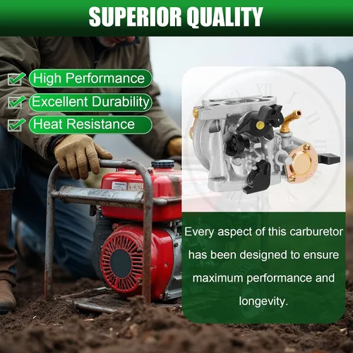 Vista 4 de Carburador + bobina de encendido compatible con GX110 GX120 GX140 GX160 GX168 GX168F GX200 5HP 5.5HP 6.5HP 16100-ZH8-W61 Generador de cortacésped