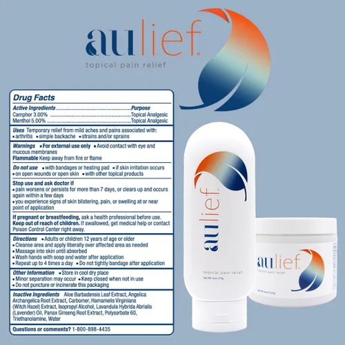 Vista 9 de China-Gel Aulief - Crema para aliviar el dolor, artritis y masaje muscular para dolores musculares y dolor en las articulaciones, cuello, rodillas