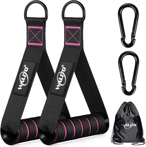 Vista 14 de Manijas de Ejercicio WALITO, Reemplazo de Accesorios de Cable para Equipo de Gimnasio en Casa, Sistema de Poleas, Pilates, Bandas de Resistencia