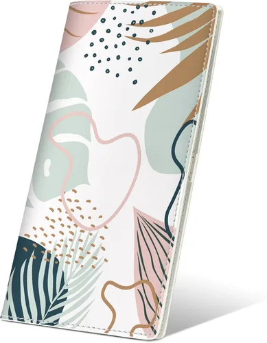 Vista 10 de Airkit Billetera ultra delgada para mujer, con bloqueo RFID, cartera para tarjetas de crédito, billetera plegable para mujer con bolsillo