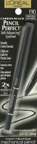Vista 2 de Delineador L 'Oreal Paris lápiz Perfect self-advancing, 0.01 onza, Carbon Black
