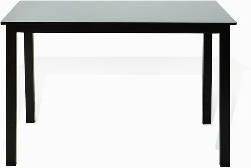 Vista 2 de Mesa rectangular clásica de madera maciza moderna en acabado negro espresso
