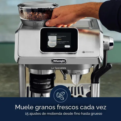 Vista 5 de De'Longhi La Specialista Touch - Máquina de café expreso con molinillo