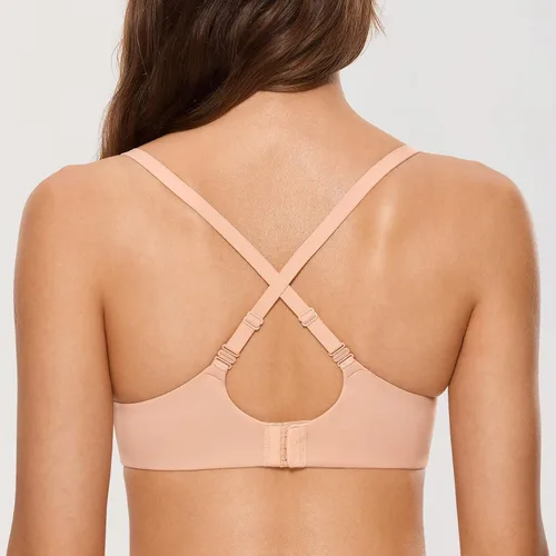 Vista 7 de DOBREVA Sujetador push up para mujer, sin varillas, cómodo, sin aros, acolchado