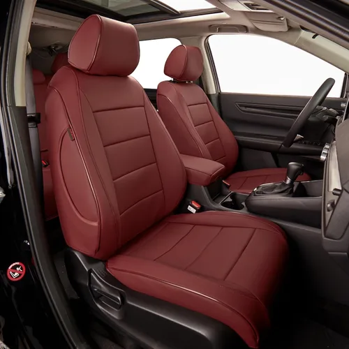 Vista 9 de EKR Juego completo de fundas de asiento de coche para Honda CRV 2017-2022 Negro