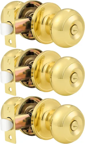 Vista 20 de Probrico 609-ORB-BK - Perilla para puerta de baño, interior, sin llave, color bronce aceitado. Bronce frotado con aceite