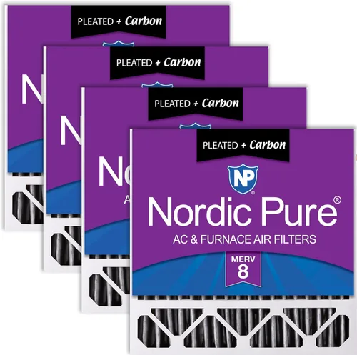 Vista 45 de Nordic Pure 20 x 20 x 5 (19_5/8 x 19_7/8 x 4_3/8) Honeywell/Lennox MERV 8 filtro de aire de repuesto, 1 paquete