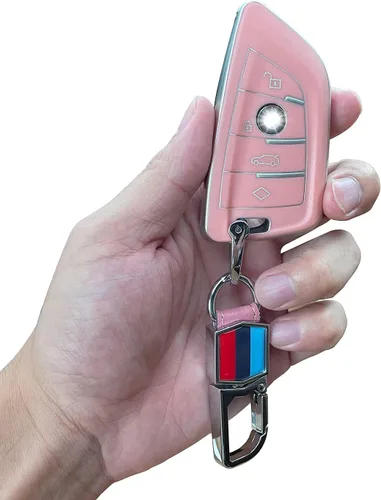 Vista 10 de Funda para llavero BMW, forma de hoja para BMW Series 1, 2, 5, 7, X1, X3, X5, X6