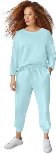 Vista 3 de ellos Sudadera de forro polar boxy de talla grande para mujer