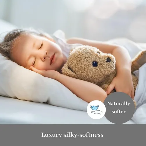 Vista 3 de DreamFit DreamCool Juego de Sábanas de Cama Refrescantes de 100% Algodón Egipcio con Correas Elásticas en las Esquinas 400 Hilos Bolsillo Extra