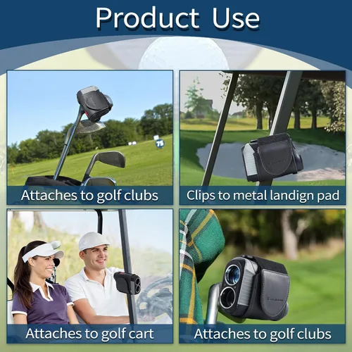 Vista 3 de Golf Rangefinder Magnetic Strap, Adjustable Magnetic Rangefinder Strap Holder Wrap Mount for Golf Cart with Strong Magnet, Golf Accessories