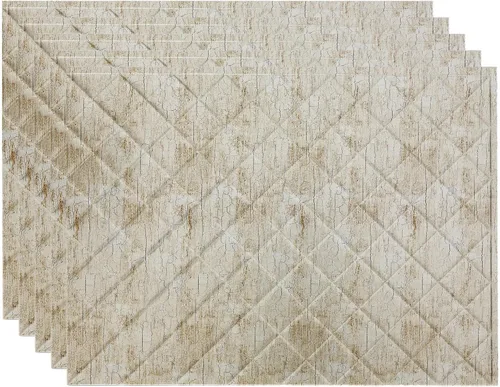 Vista 26 de FASÄDE Panel decorativo acolchado de vinilo para salpicaduras en cachemira (muestra de 6 x 6 pulgadas)