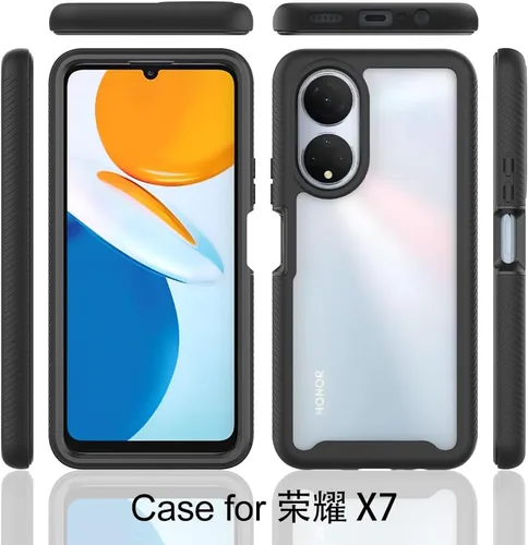 Vista 2 de Funda protectora para Honor X7, protección de doble capa para Honor X7, parachoques delantero de PC + cubierta trasera antideslizante combinación