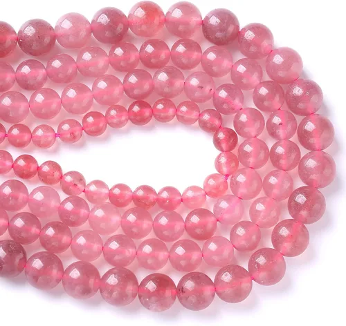 Vista 48 de 4MM 86 piezas Cuentas sueltas de piedra natural de amazonita calcedonia para hacer joyería DIY Pulsera Collar 1 hebra