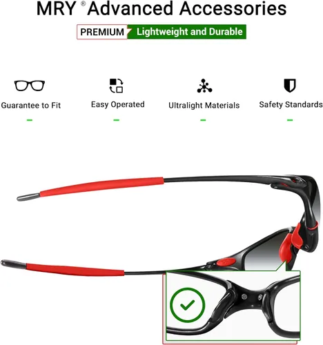Vista 3 de Mryok Kits de boquillas de repuesto para gafas de sol Oakley Juliet - Opciones