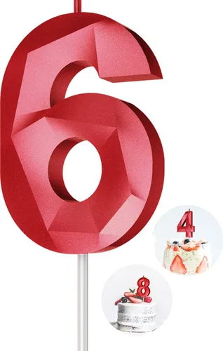 Vista 129 de Velas de cumpleaños con números (0 velas negras), forma de diamante 3D, decoración de pastel de feliz cumpleaños para niños y hombres, cumpleaños