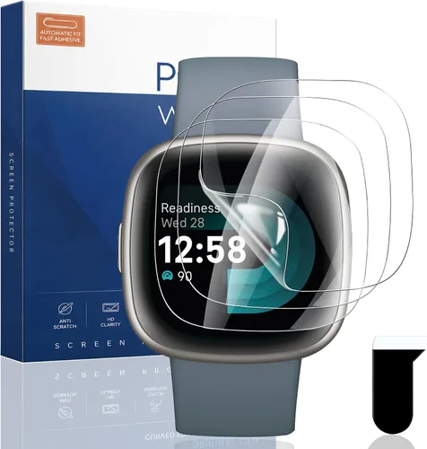 Vista 10 de Paquete de 3 protectores de pantalla para Amazfit Active 2, protección flexible de vidrio no templado, película protectora transparente HD