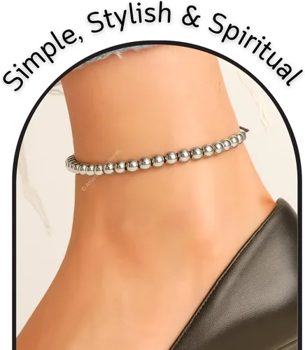 Vista 196 de Amazing Gemstone Crystal Anklet Ankle Bracelets for Women - Waterproof Beaded Healing Crystal Anklets, Plus Size Chakra Gemstone Bead Anklet