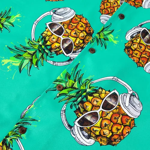 Vista 32 de Camisa hawaiana para hombre, con estampado floral, cómoda, con botones, casual, manga corta, ropa de playa para hombre