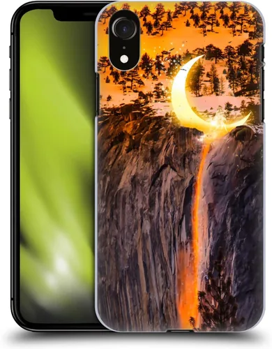 Vista 17 de Head Case Designs Officially Licensed Dave Loblaw Boy Painting Moon Clouds Sci-Fi and Surreal Hard Back Case Compatible with Apple iPhone XR