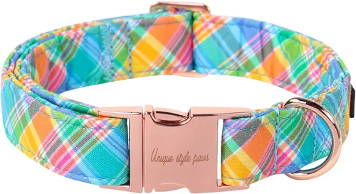 Vista 13 de Unique style paws Collar de perro con hebilla de plástico con colgante, collar de cachorro para primavera y verano, traje de baño para fiesta