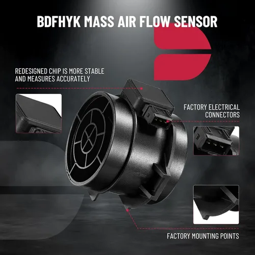 Vista 4 de BDFHYK Medidor de Sensor de Flujo de Masa de Aire MAF 7410055 5WK96132 Compatible con BMW 330Ci 2001-2003/ para 330xi 2001-2005