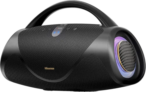 Vista 16 de Hisense FlexBoom - Altavoz Bluetooth portátil, IP67 impermeable, a prueba de polvo y golpes, hasta 80 W de gran sonido, Bluetooth 6.0, Auracast, TWS
