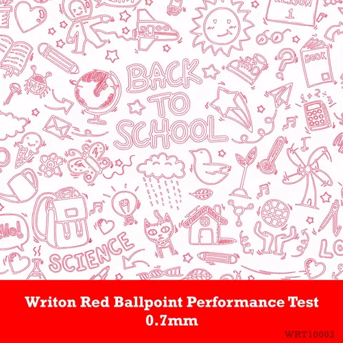 Vista 2 de Writon Bolígrafos retráctiles rojos, paquete de 24 bolígrafos de escritura, agarre cómodo, punta fina de 0.028 in para una escritura suave