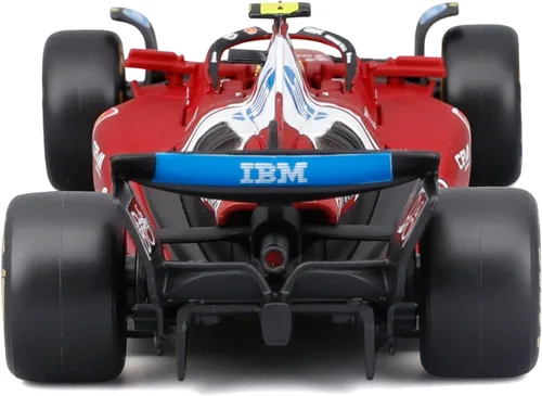 Vista 6 de Bburago 1:43 2025 Ferrari Season Car con casco, Hamilton # 44