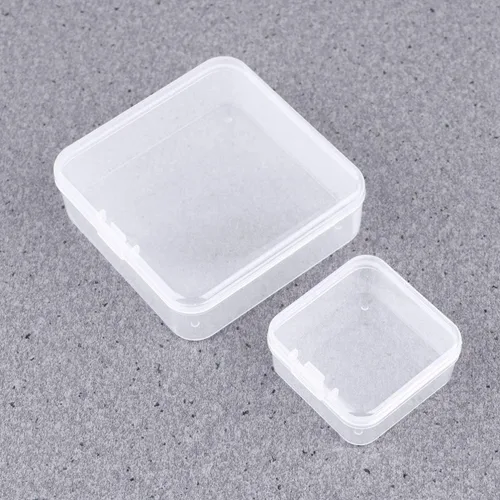 Vista 7 de ONDIAN CHUNCIN - 24Pcs Plastic Jewelry Holder Small Square Beads Organizer Desktop Sundries Container Earring Bracelet Storage Case for Home Shop