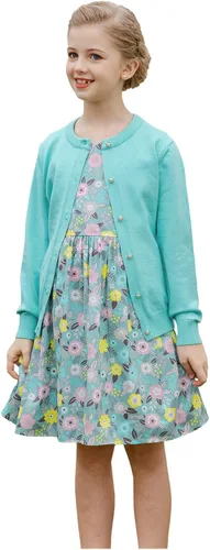 Vista 14 de SMILING PINKER cardigan de cuello redondo para niñas Negro