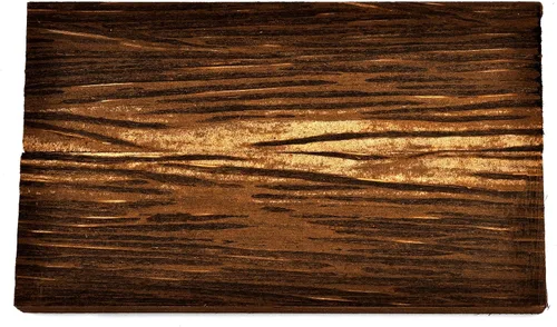 Vista 2 de Bloque de mango de cuchillo de madera de palma negra (cada pieza es única) 5 "x 1-1/2" x 1" [EW291]