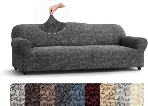 Vista 38 de PAULATO BY GA.I.CO. Funda elástica para sillón – Funda de sofá – Funda de sofá biplaza – Protector lavable de ajuste de forma de 1 pieza para Beige