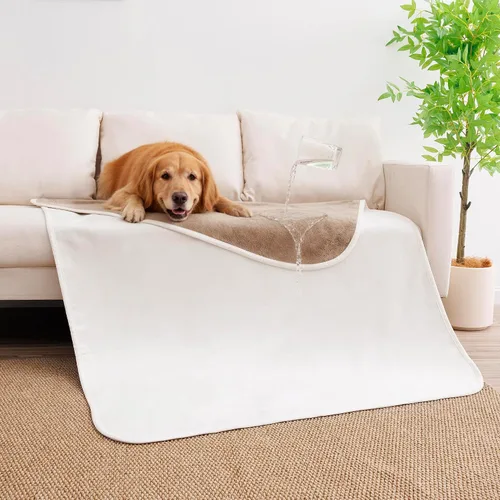 Vista 24 de Manta impermeable para perros pequeños, a prueba de fugas, manta reversible para sofá, cama, protector de muebles lavable a máquina, 25 x 35