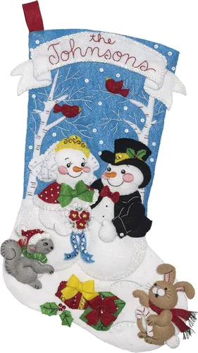 Vista 11 de Kit de Adornos de Navidad Elegante de Fieltro Bucilla 86977E
