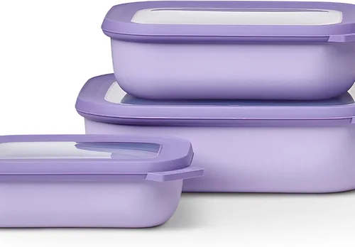 Vista 7 de Mepal Juego de 3 piezas Cirqula Multi Bowl - Contenedor de almacenamiento de alimentos con tapa - Adecuado como caja de almacenamiento hermética
