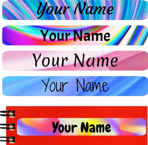 Vista 8 de 100 etiquetas de nombre personalizadas para niños, suministros escolares, calcomanías de nombre personalizadas para niños, impermeables, para Camión