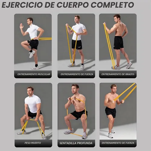 Vista 8 de Resistance Bands, 5 Pack Pull-up Bands, Fabric Resistance Bands for Legs, Workout Bands, Exercise Bands Set for Fitness, Working Out, Body