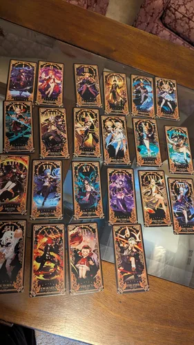 Vista 5 de Genshin Impact - Juego de cartas de tarot (22 piezas, arcanos mayores)