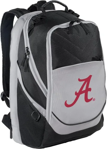 Vista 13 de Broad Bay Mochila Alabama University of Alabama Crimson Tide - Bolsas para computadora portátil, Negro y Gris - Logo Redondo, Tamaño único, Mochila