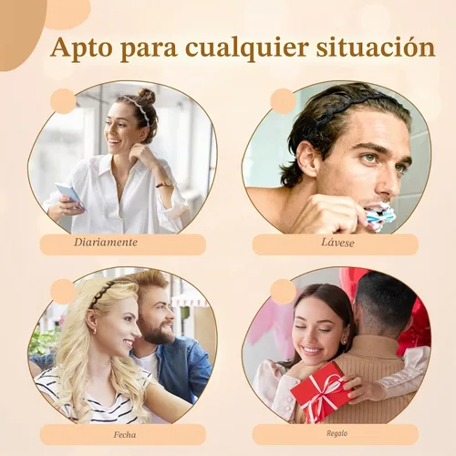 Vista 5 de Auseibeely 6 diademas en zigzag para mujer, diadema ondulada antideslizante con dientes, diadema de plástico en forma de U para niñas, adolescentes