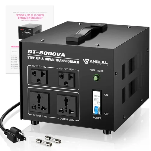 Vista 10 de Anbull Transformador Convertidor de Voltaje de 3000 Vatios, Paso Arriba Abajo 110v 220v, Convertidor de Voltaje 220 a 110 Transformador de Alta
