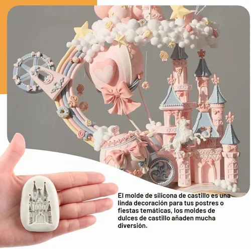Vista 3 de Sijiangmold Juego de 6 moldes de silicona con temática de cenicienta