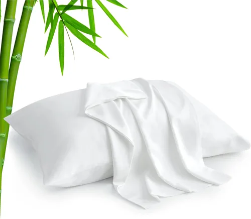 Vista 41 de BEDELITE - Juego de 2 fundas de almohada con solapa, tamaño estándar, rayón de bambú, frescas, suaves y transpirables, para personas calurosas