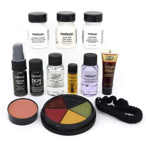 Vista 4 de Mehron Paleta de mezcla para mezclar crema Todos los Pro Kit Maquillaje de Cara, pelo, ojos, base de contorno, para cine, televisión, vídeo, Oscuro