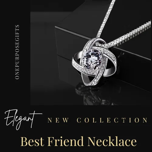 Vista 2 de Collar de mejor amigo para larga distancia, regalo de cumpleaños, joyería